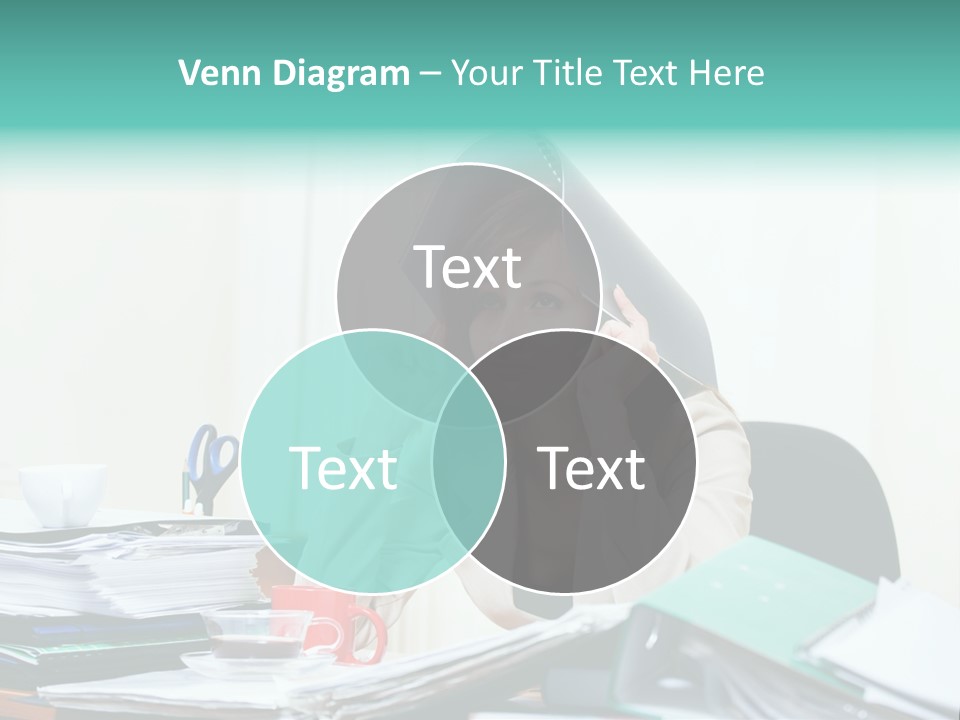 Portrait Headache Pretty PowerPoint Template