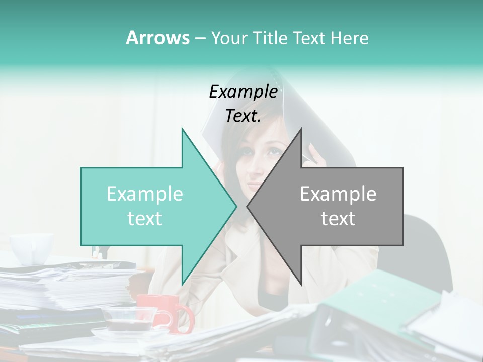 Portrait Headache Pretty PowerPoint Template