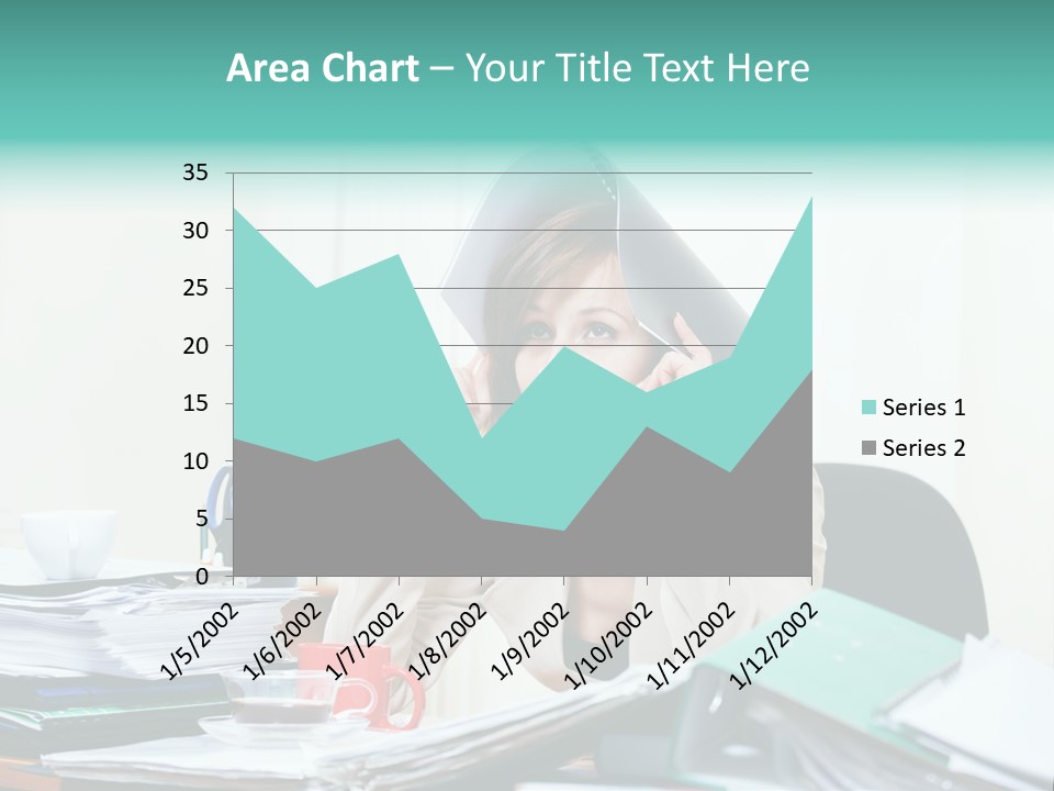 Portrait Headache Pretty PowerPoint Template