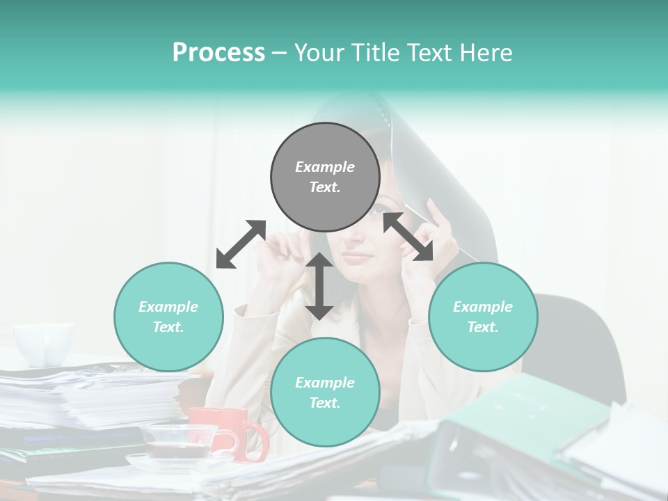 Portrait Headache Pretty PowerPoint Template