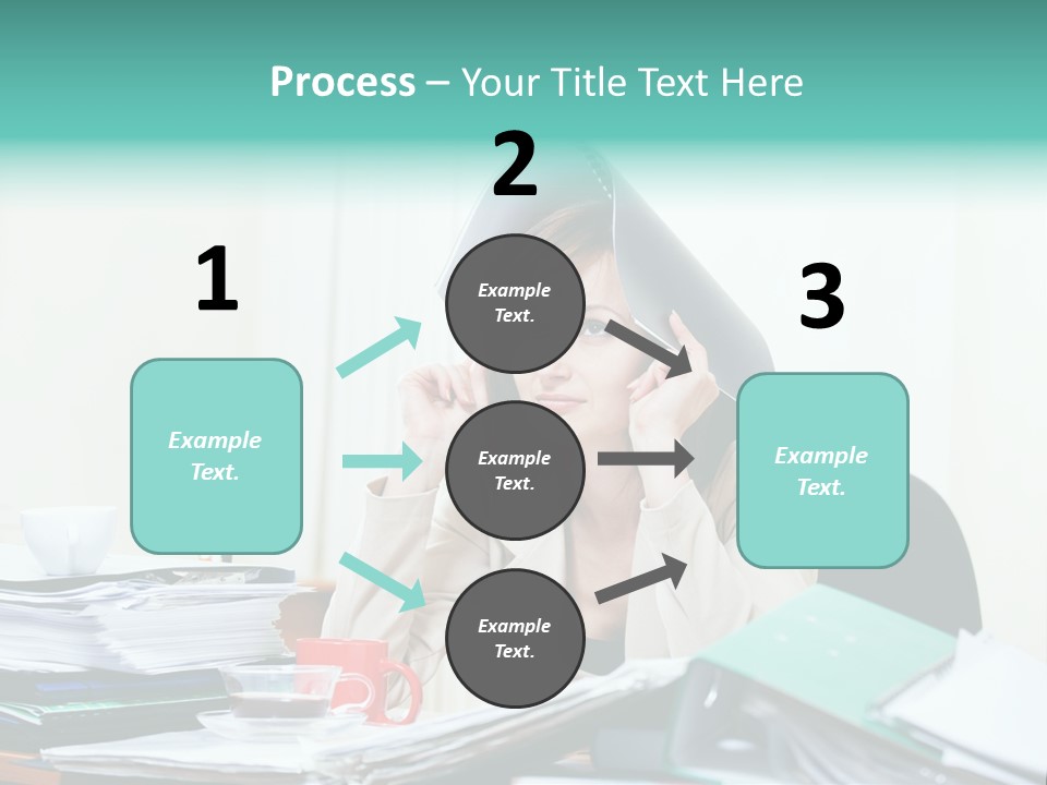 Portrait Headache Pretty PowerPoint Template