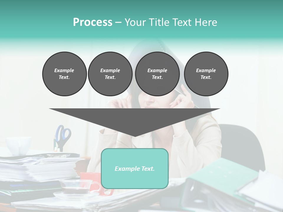 Portrait Headache Pretty PowerPoint Template