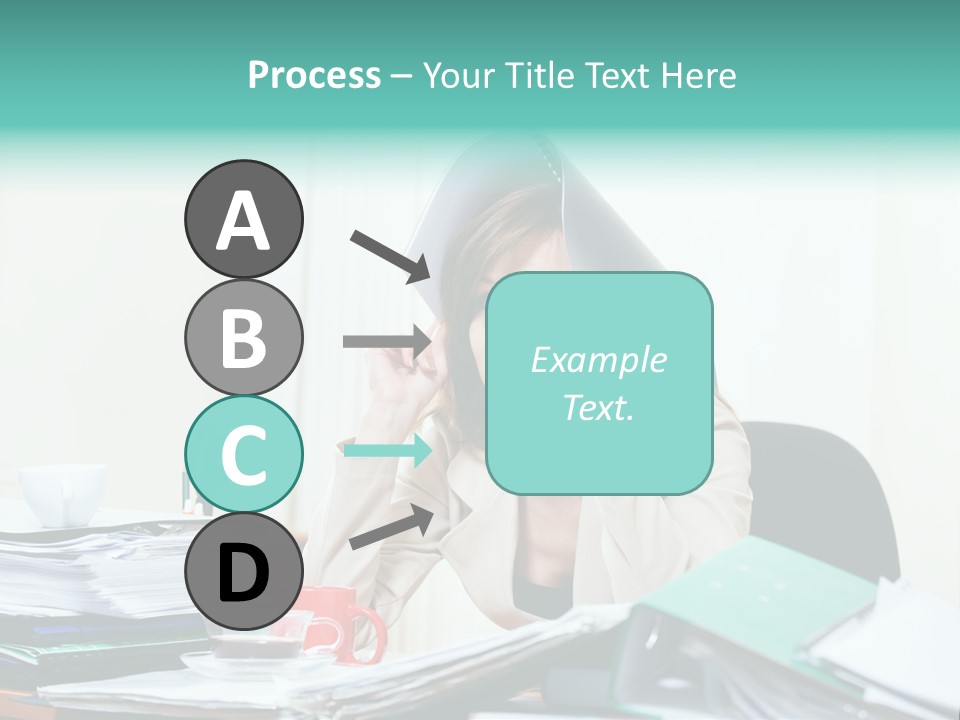 Portrait Headache Pretty PowerPoint Template