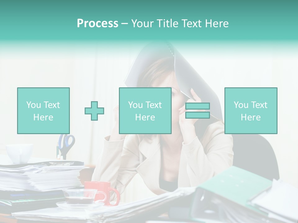Portrait Headache Pretty PowerPoint Template