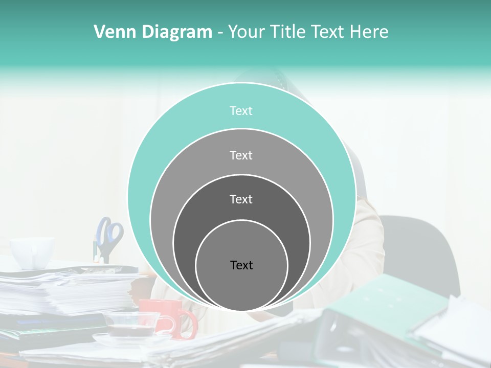 Portrait Headache Pretty PowerPoint Template