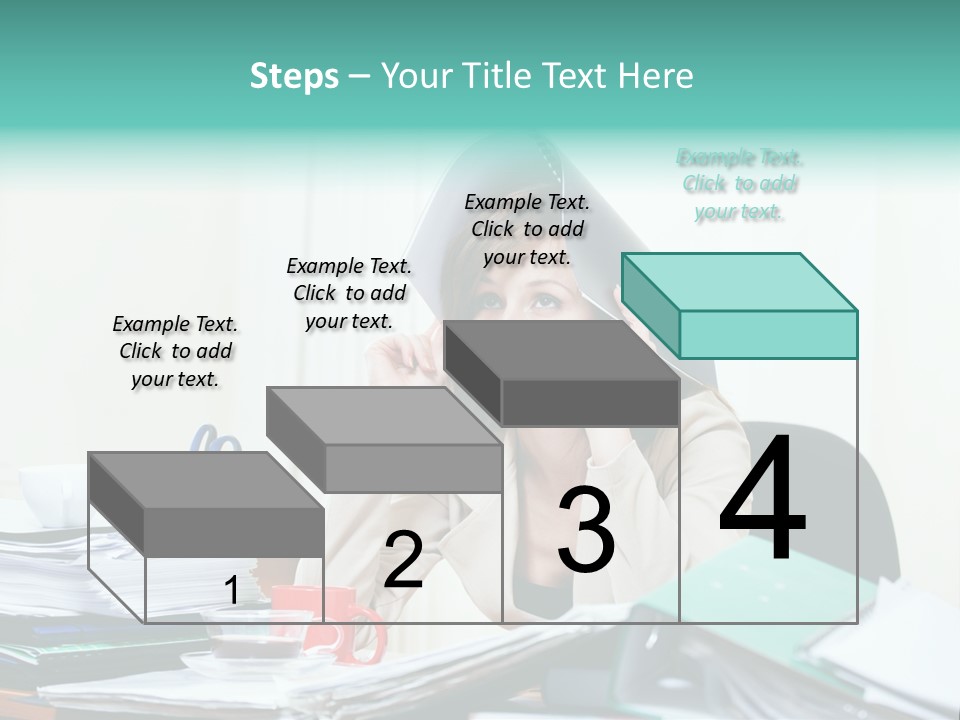Portrait Headache Pretty PowerPoint Template