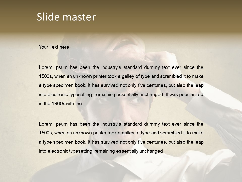 Mask Personality Bad PowerPoint Template