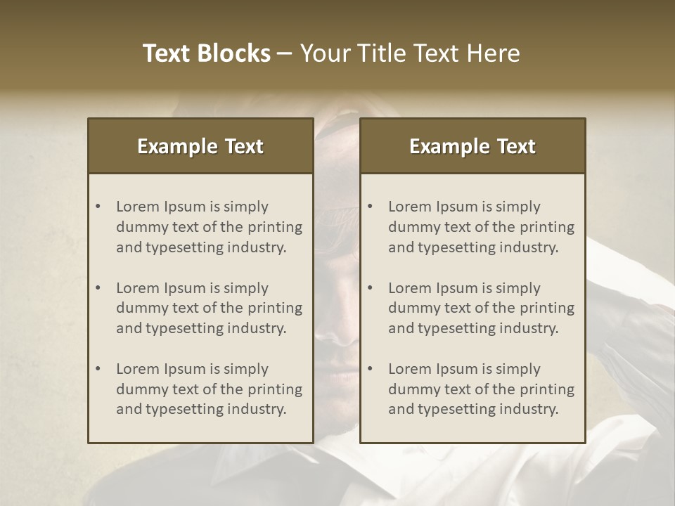 Mask Personality Bad PowerPoint Template