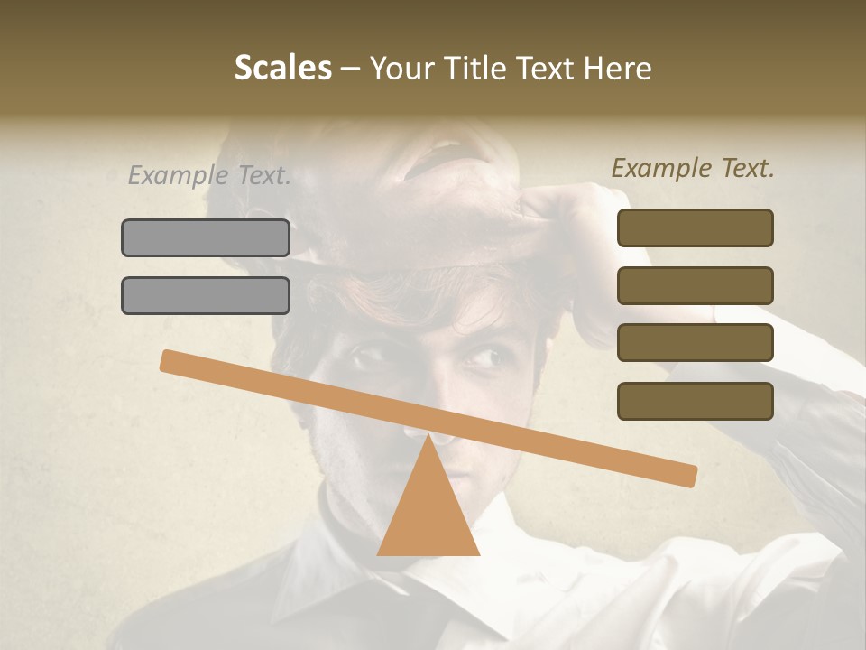 Mask Personality Bad PowerPoint Template