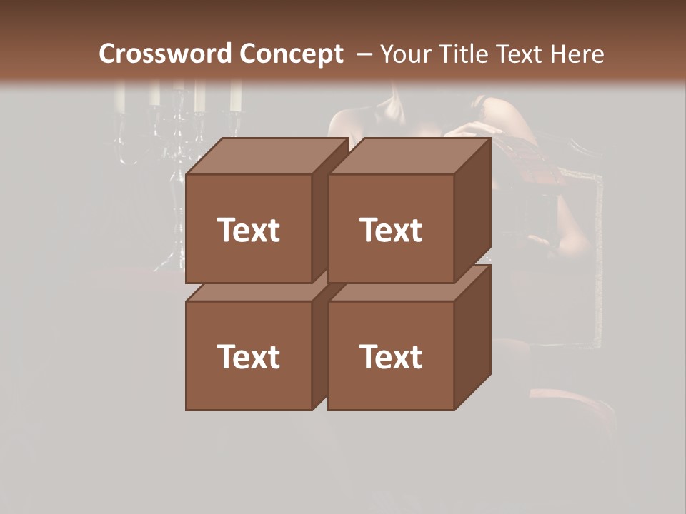 Sensual Caucasian Beautiful PowerPoint Template