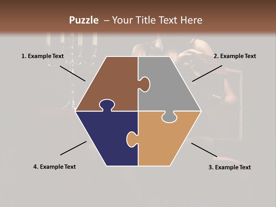 Sensual Caucasian Beautiful PowerPoint Template