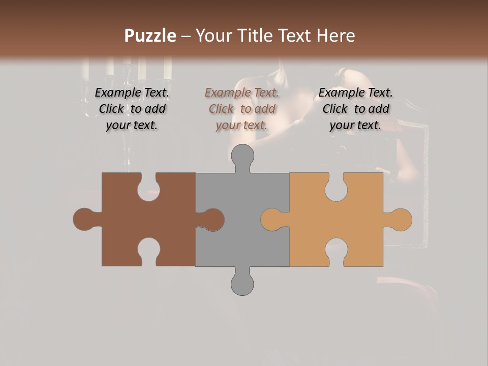 Sensual Caucasian Beautiful PowerPoint Template