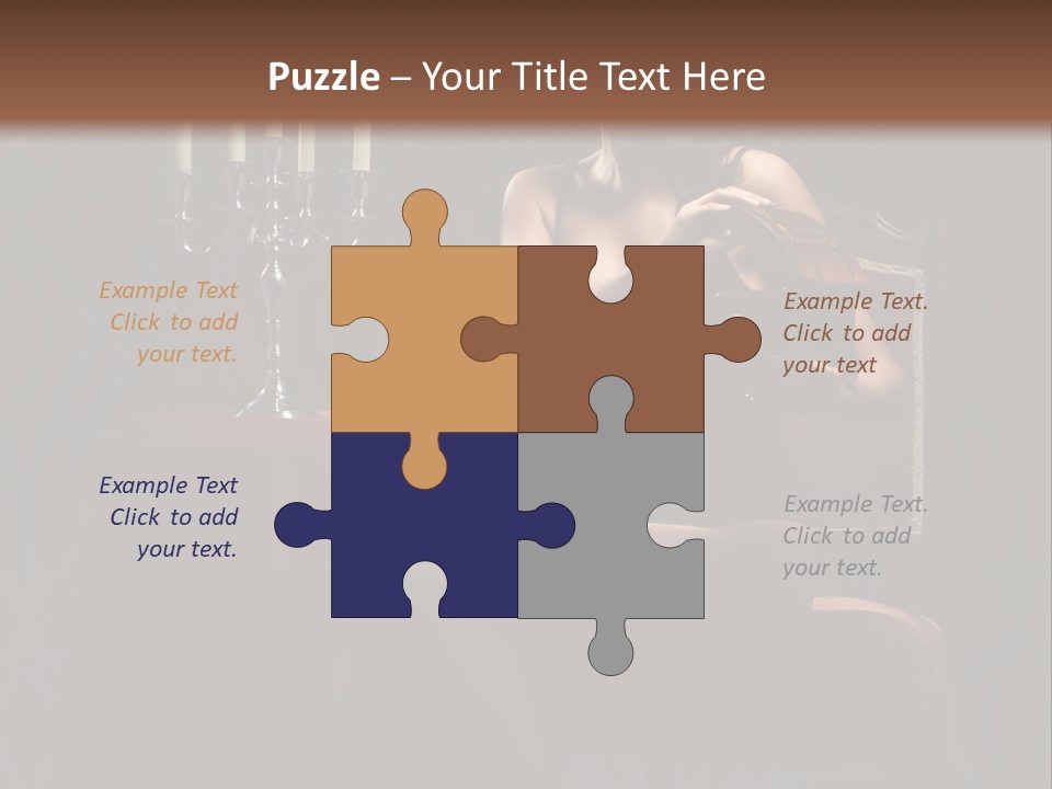 Sensual Caucasian Beautiful PowerPoint Template