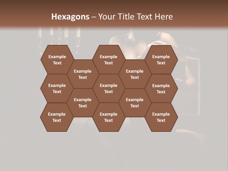 Sensual Caucasian Beautiful PowerPoint Template