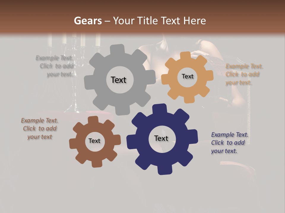 Sensual Caucasian Beautiful PowerPoint Template