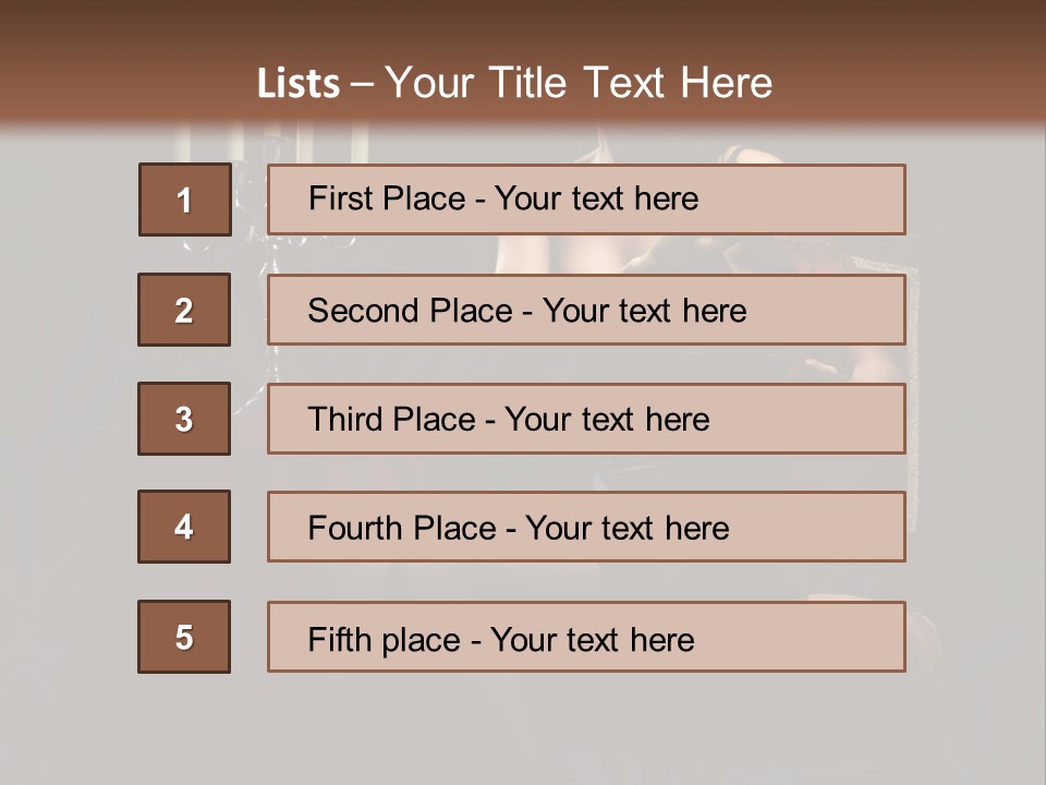 Sensual Caucasian Beautiful PowerPoint Template