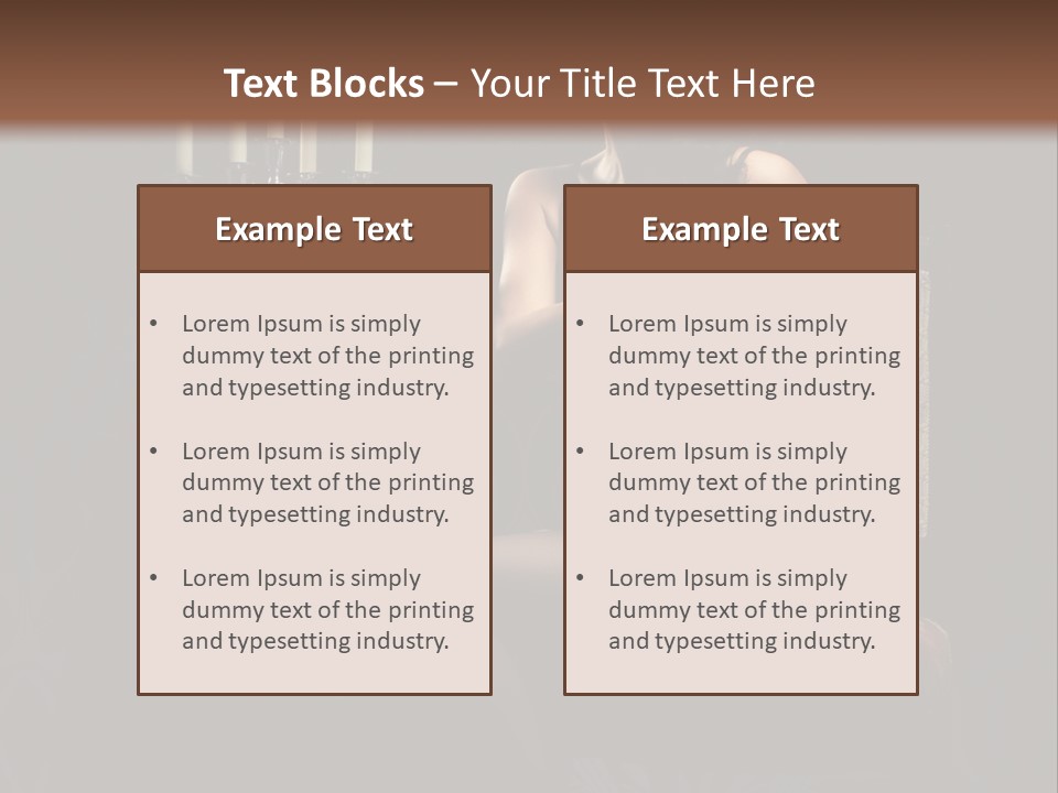 Sensual Caucasian Beautiful PowerPoint Template