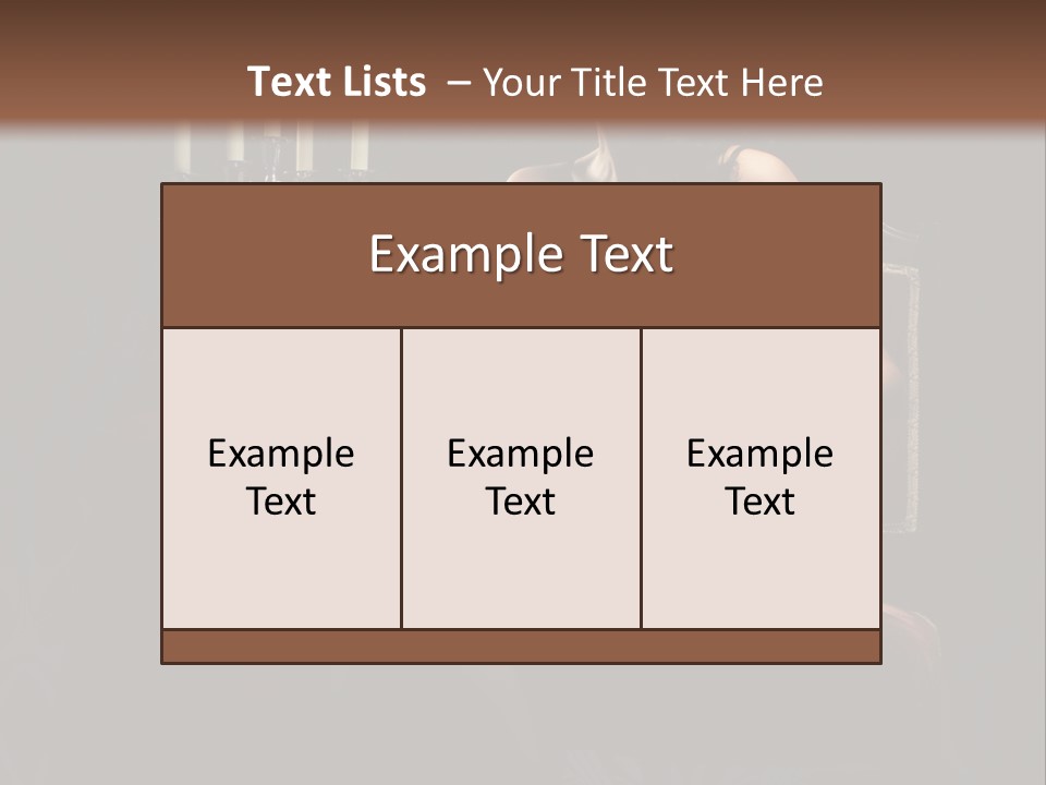 Sensual Caucasian Beautiful PowerPoint Template