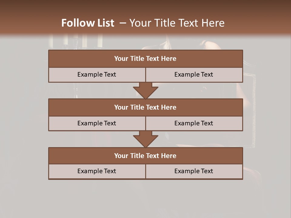 Sensual Caucasian Beautiful PowerPoint Template