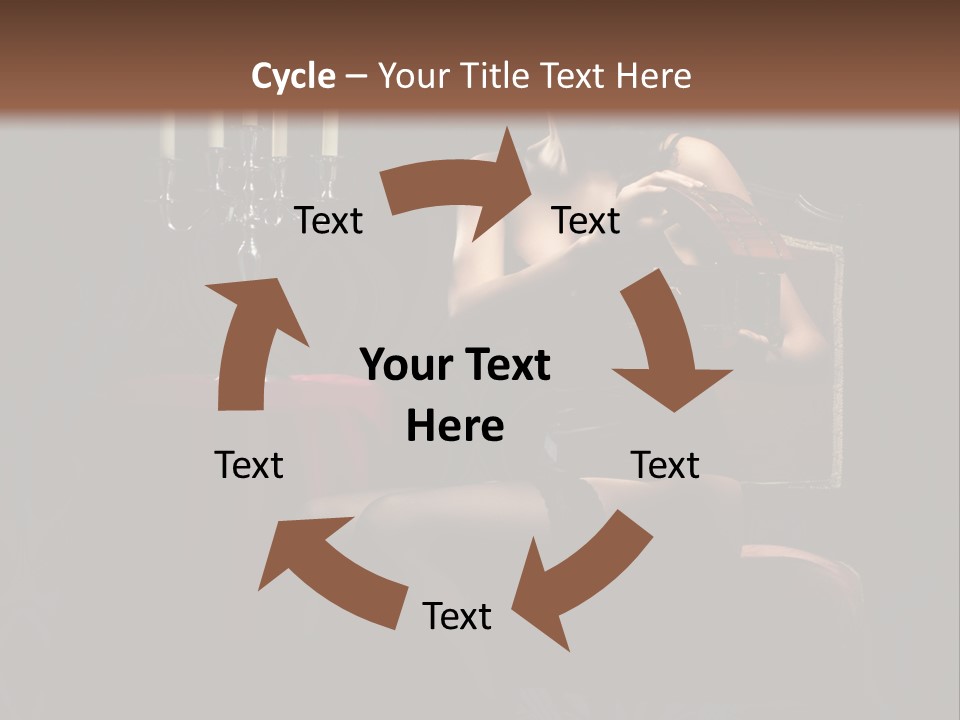 Sensual Caucasian Beautiful PowerPoint Template