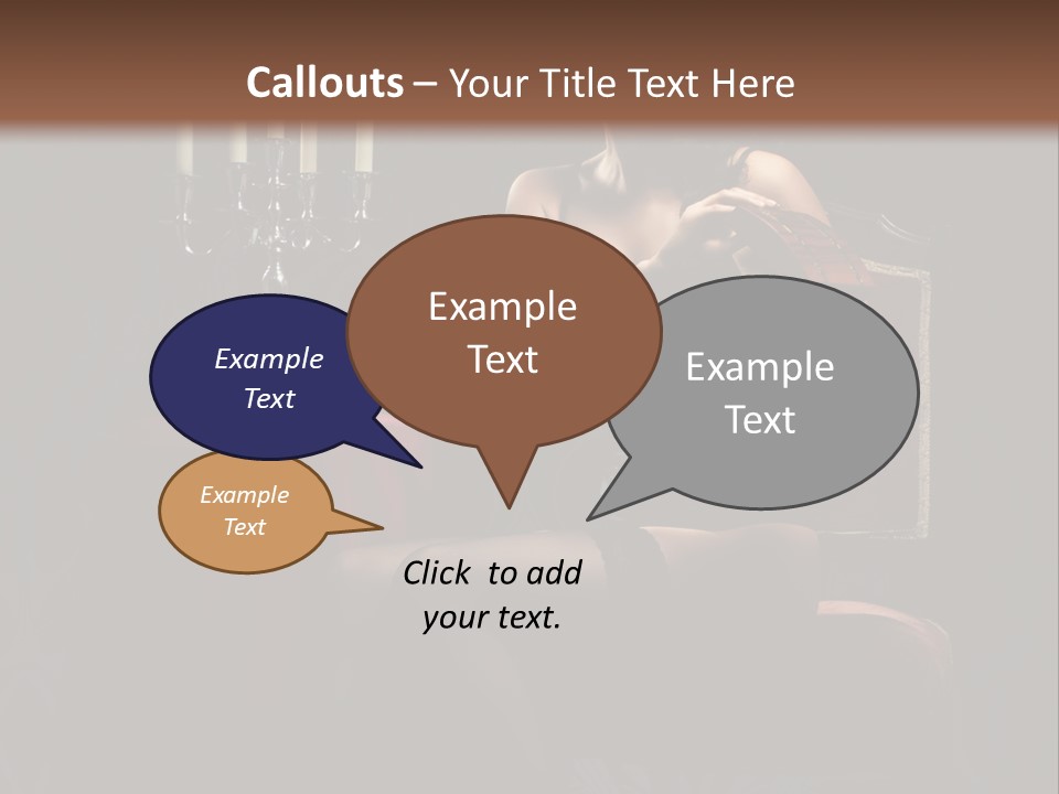 Sensual Caucasian Beautiful PowerPoint Template