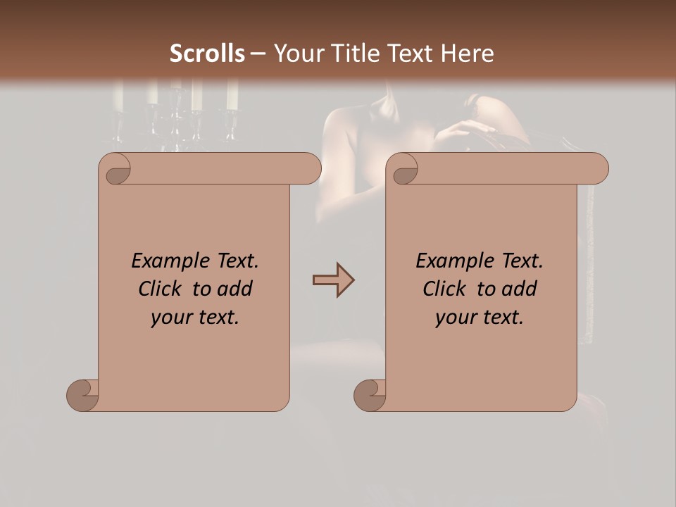 Sensual Caucasian Beautiful PowerPoint Template