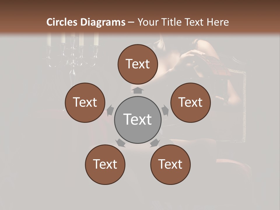 Sensual Caucasian Beautiful PowerPoint Template