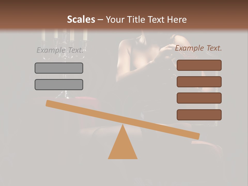 Sensual Caucasian Beautiful PowerPoint Template