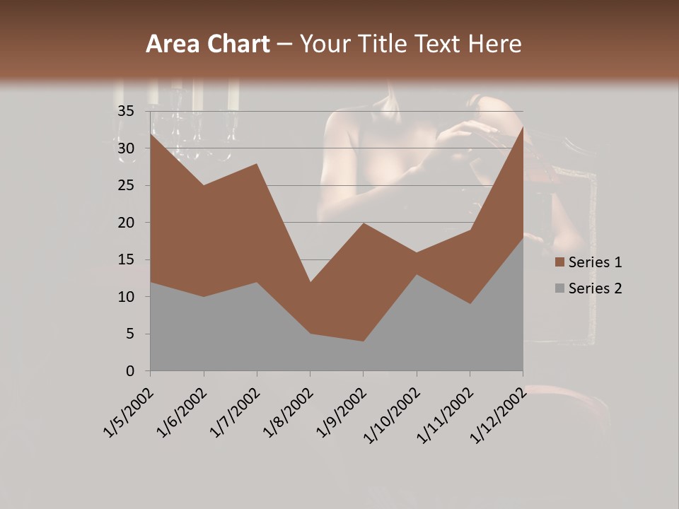 Sensual Caucasian Beautiful PowerPoint Template