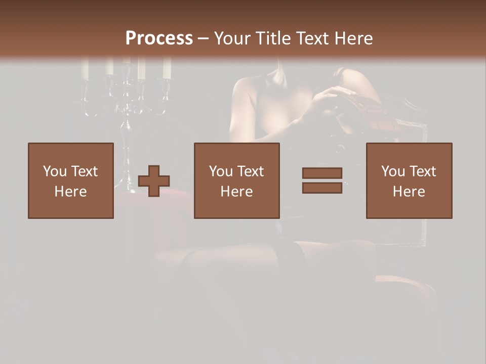 Sensual Caucasian Beautiful PowerPoint Template