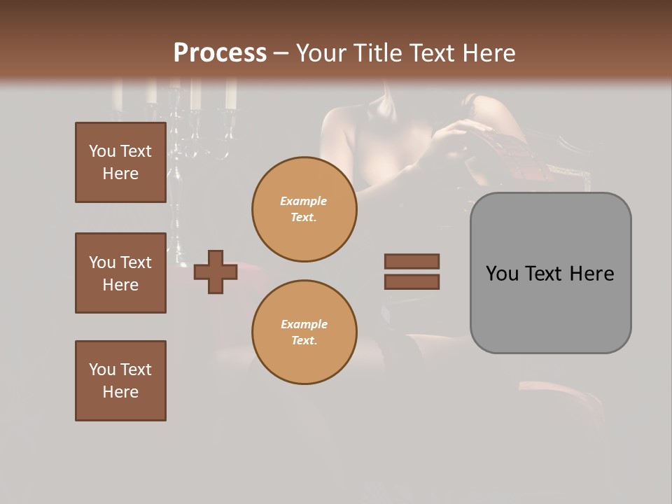 Sensual Caucasian Beautiful PowerPoint Template