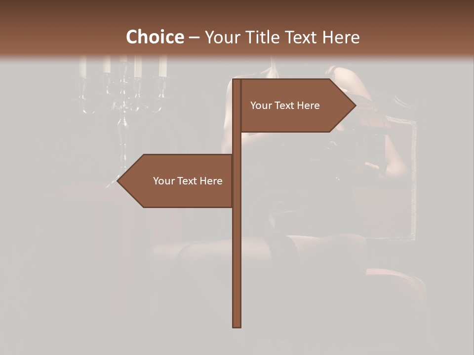 Sensual Caucasian Beautiful PowerPoint Template