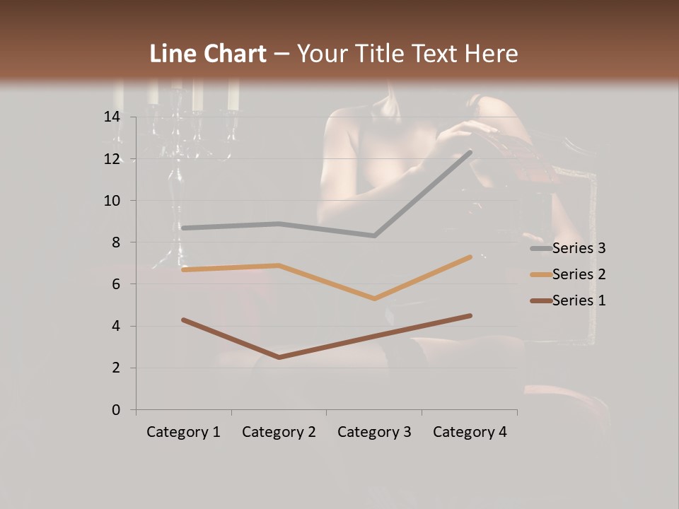 Sensual Caucasian Beautiful PowerPoint Template