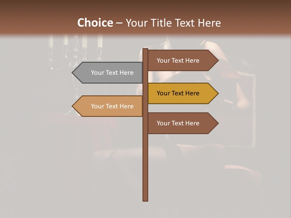 Sensual Caucasian Beautiful PowerPoint Template