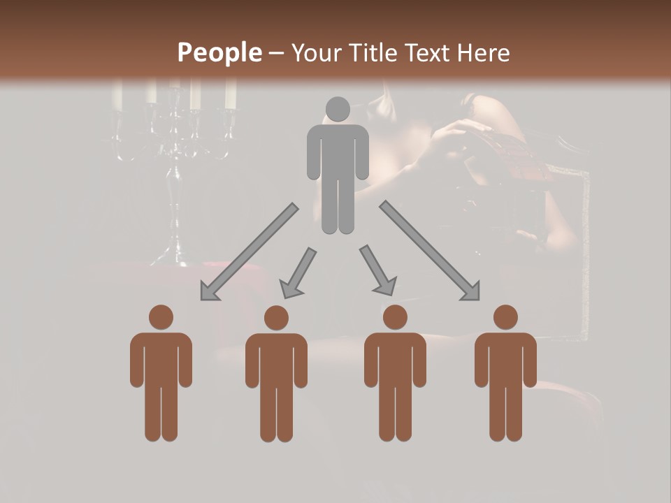 Sensual Caucasian Beautiful PowerPoint Template