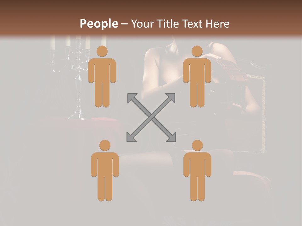 Sensual Caucasian Beautiful PowerPoint Template