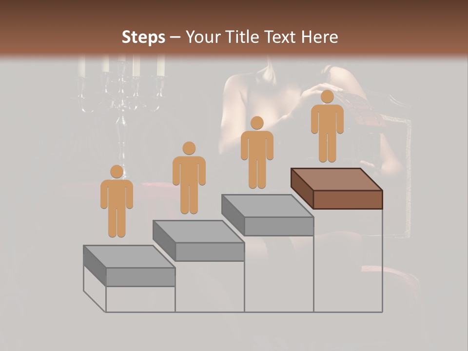 Sensual Caucasian Beautiful PowerPoint Template