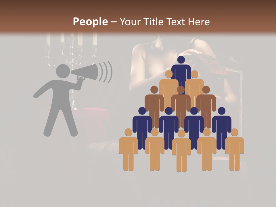 Sensual Caucasian Beautiful PowerPoint Template