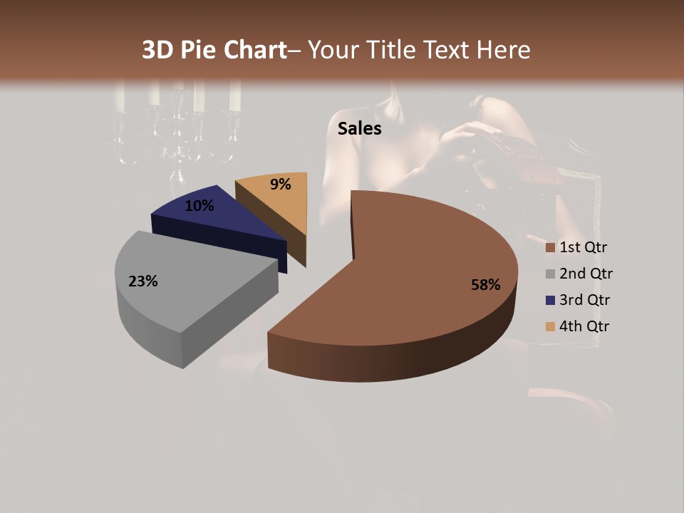 Sensual Caucasian Beautiful PowerPoint Template