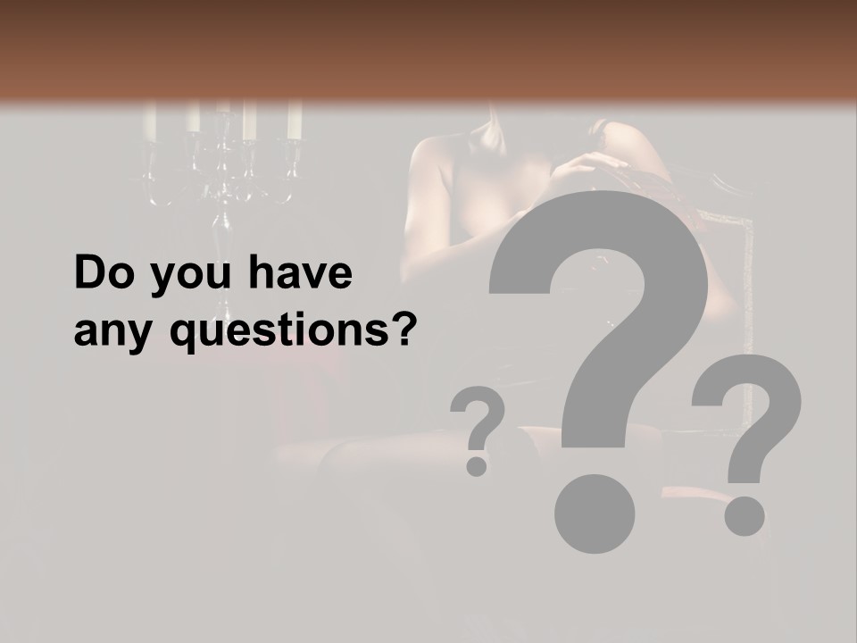 Sensual Caucasian Beautiful PowerPoint Template