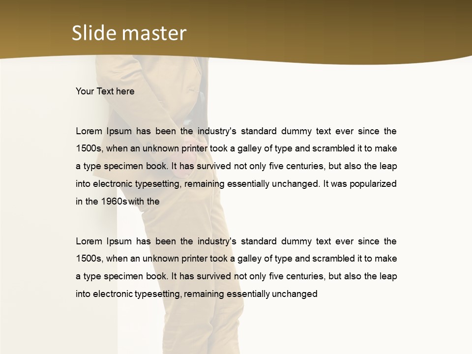 Full Body Board Message PowerPoint Template