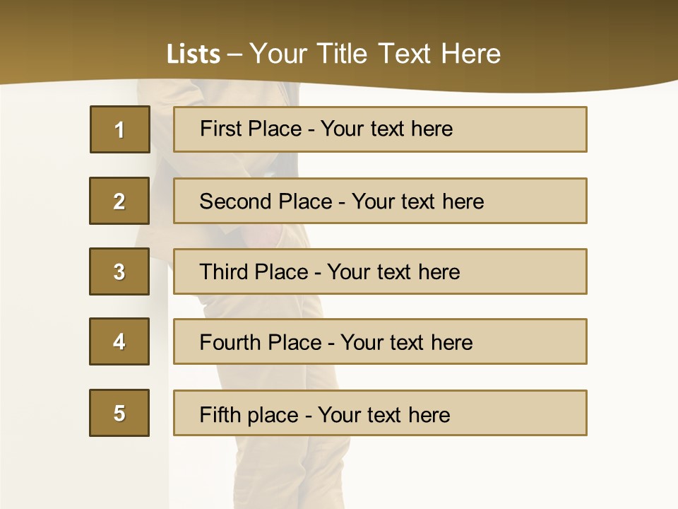 Full Body Board Message PowerPoint Template