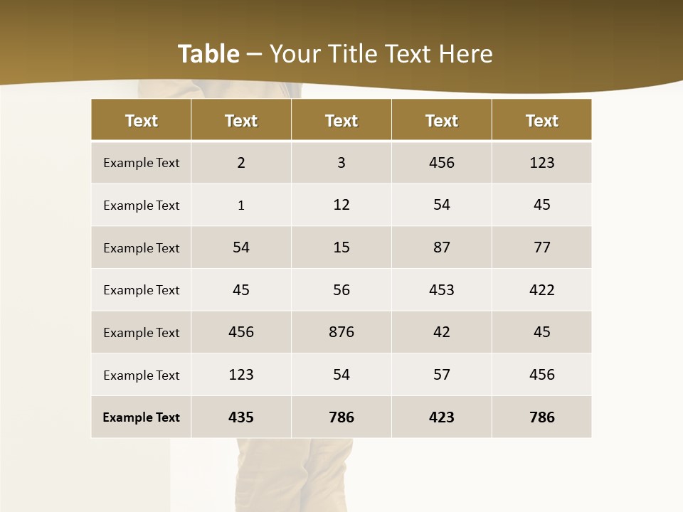 Full Body Board Message PowerPoint Template