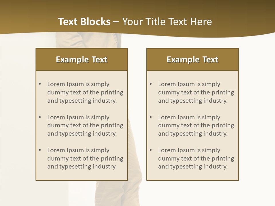 Full Body Board Message PowerPoint Template