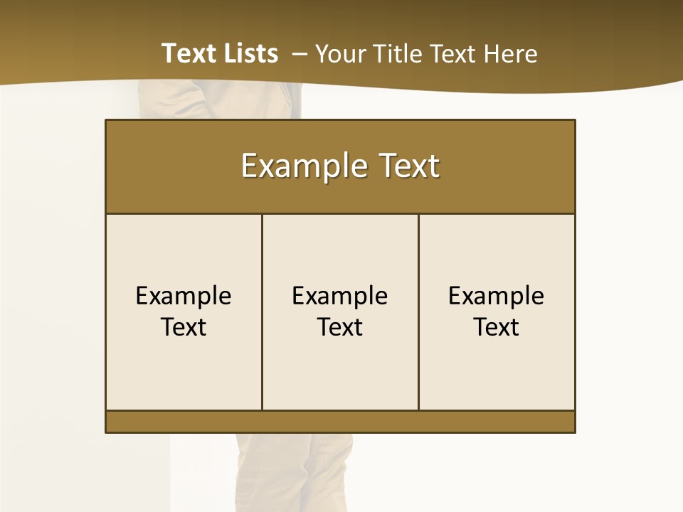 Full Body Board Message PowerPoint Template