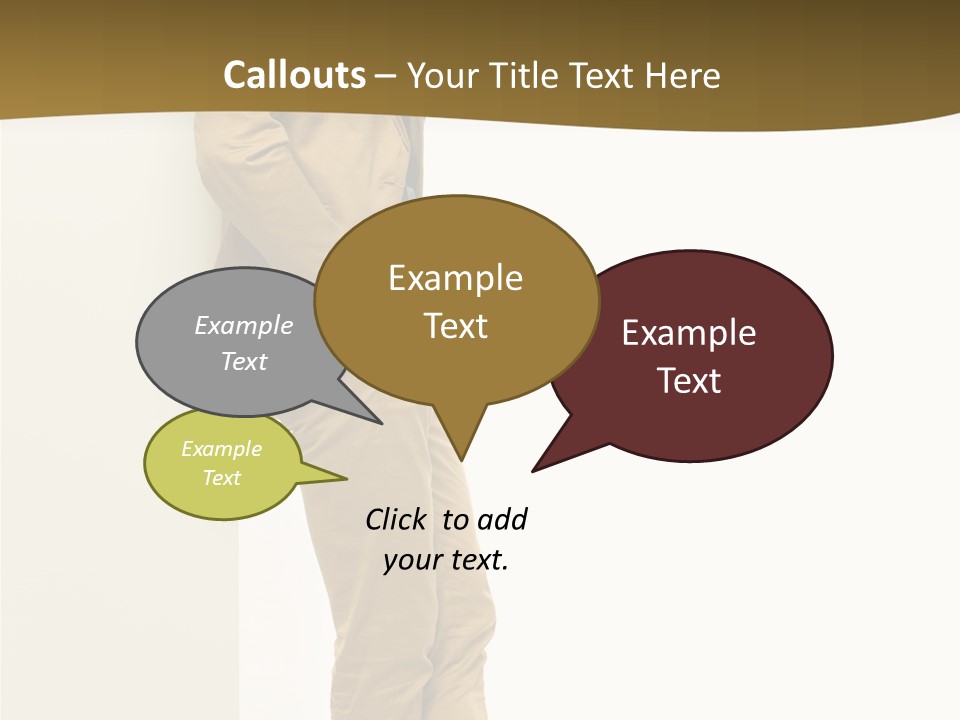Full Body Board Message PowerPoint Template
