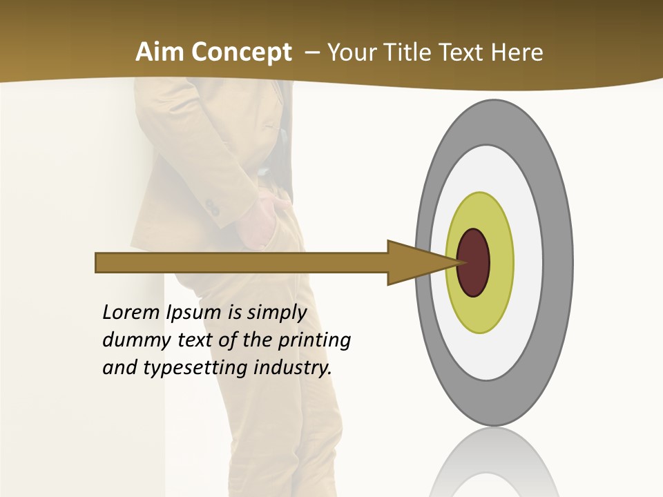 Full Body Board Message PowerPoint Template