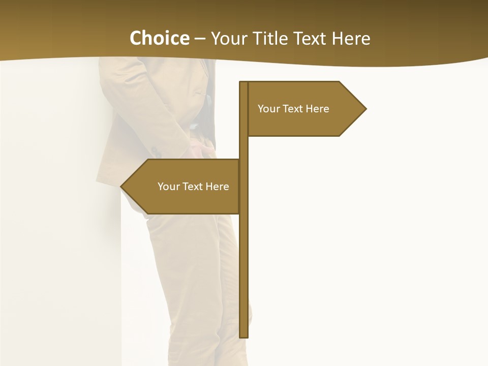 Full Body Board Message PowerPoint Template