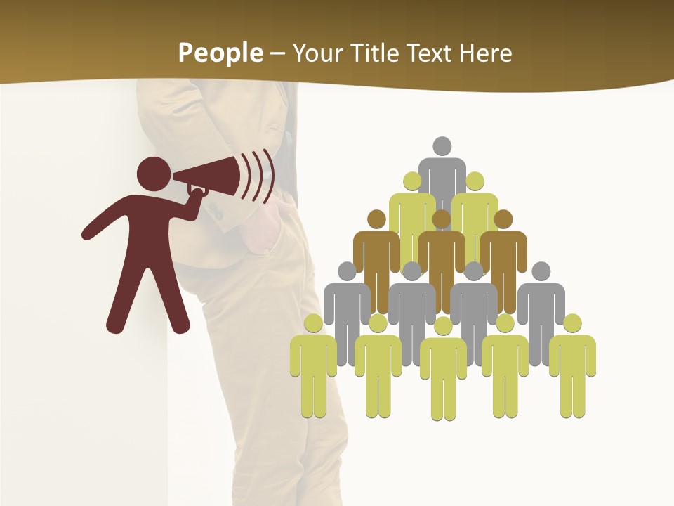 Full Body Board Message PowerPoint Template