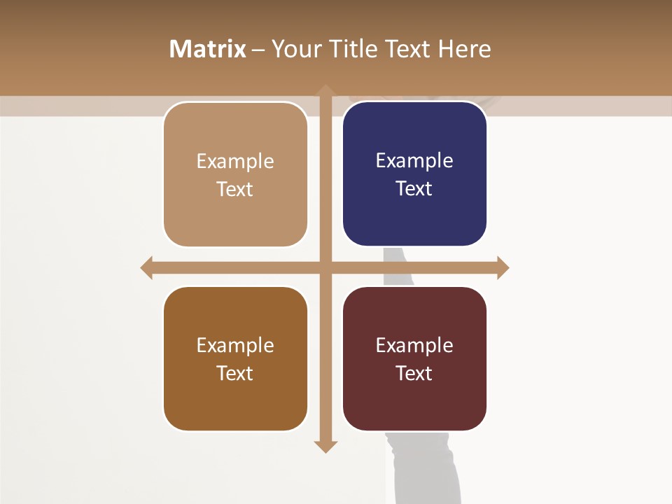 Showing White Background Standing PowerPoint Template
